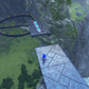 A screenshot shows Sonic standing on a grey platform hovering above a large field.